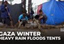 Displaced Palestinian families suffer as heavy rains flood Gaza tent camps