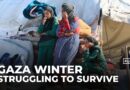 Displaced Palestinians struggle to survive as winter weather takes hold in Gaza