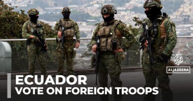 Ecuador to vote on foreign military presence to combat drug trafficking, violence