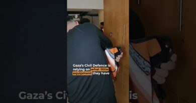 Emergency teams move hastily buried Palestinians to cemeteries | AJ #shorts