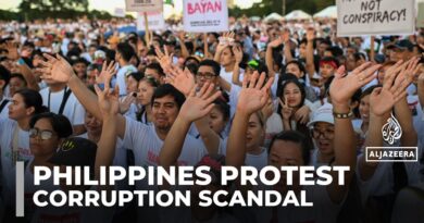 ‘Enormous evil’: Thousands rally in the Philippines over corruption scandal