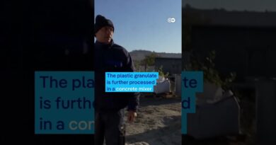 Environmentally friendly road surfacing made from recycled plastic | DW News