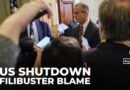 Filibuster blamed for deepening US government shutdown