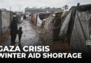 Floods damage makeshift homes: Displaced Palestinians brace for harsh winter