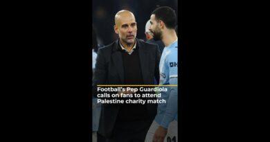 Football’s Pep Guardiola calls on fans to attend Palestine charity match | #ajshorts
