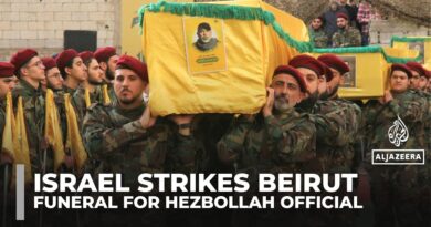 Funeral held in Lebanon for Hezbollah commander killed in Israeli strike