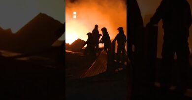 Huge explosion rips through industrial area in Argentina | AJ #shorts