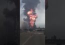 Huge fire seen after ‘explosion’ at Venezuela oil plant | AJ #shorts