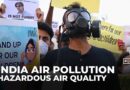 ‘I just want to breathe’: Protests over pollution in India’s New Delhi