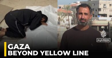 Israeli military conducts attacks beyond yellow line
