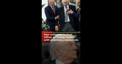 Man collapses in Oval Office as Trump meets with pharmacy executives | #ajshorts