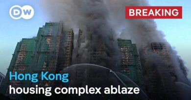 Massive fire engulfs residential building in Hong Kong |  DW News