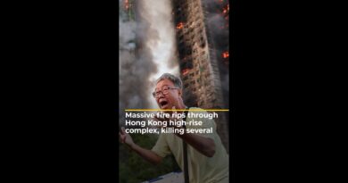 Massive fire rips through Hong Kong high-rise complex, killing several | #ajshorts