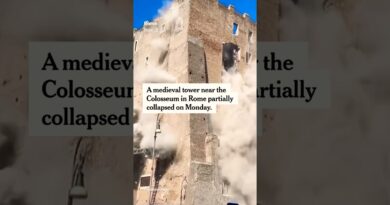 Medieval Tower Partially Collapses in Rome
