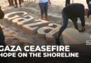 Palestinian sculptors create art on Gaza beach sand to escape Israel’s war