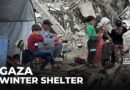 Palestinians build new shelters as winter approaches in Gaza