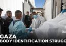 Palestinians trying to identify bodies of loved ones in Gaza