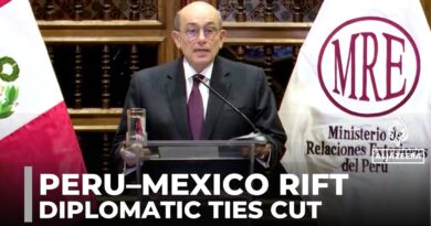 Peru cuts diplomatic ties with Mexico over asylum for former PM