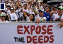 Philippine church group protests against flood-control corruption scandal