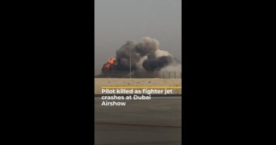 Pilot killed as fighter jet crashes at Dubai Airshow | AJ #shorts