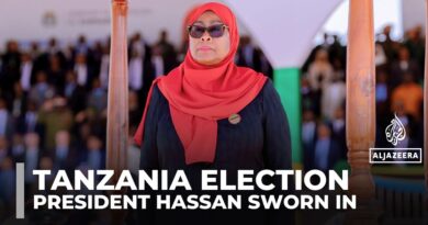 President Hassan sworn in following deadly Tanzania election