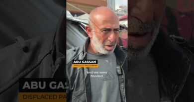 Shelters for displaced Palestinians in Gaza flooded by heavy rain | AJ #shorts