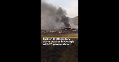 Turkish C-130 military plane crashes in Georgia with 20 people aboard | #ajshorts