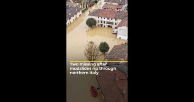 Two missing after mudslides rip through northern Italy | #ajshorts