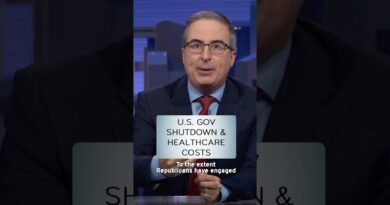 U.S. Government Shutdown & Healthcare Costs #lastweektonight