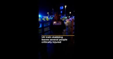 UK train stabbing leaves nine people critically injured | AJ#shorts