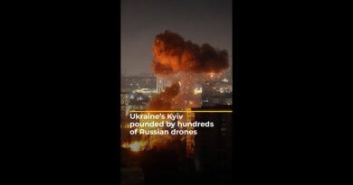 Ukraine’s Kyiv pounded by hundreds of Russian drones | #ajshorts