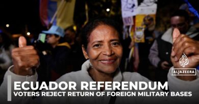 Voters in Ecuador reject return of foreign military bases
