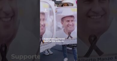 Wife of murdered Mexican mayor takes his role in office | AJ #shorts