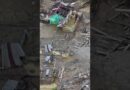 Aerial video shows the devastation from Indonesia floods, landslides | AJ #shorts