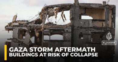 At least 500 buildings in Gaza at risk of collapsing because of Storm Byron