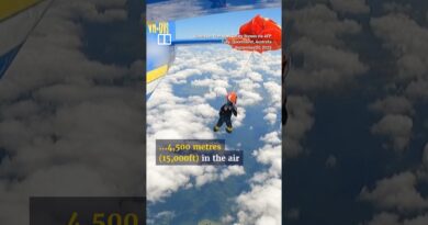 Australian skydiver survives stunt accident