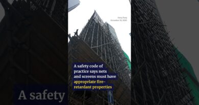 Bamboo scaffolding, nets come down in parts of Hong Kong