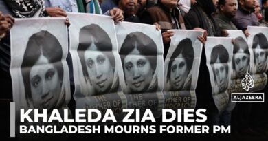 Bangladesh mourns former leader Khaleda Zia, who died aged 79