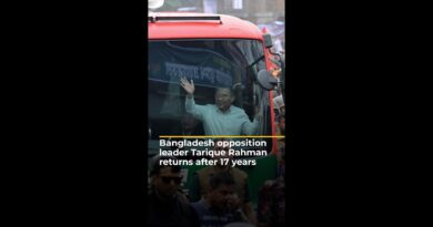 Bangladesh opposition leader Tarique Rahman returns after 17 years | AJ#shorts
