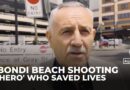‘Bondi hero’ praised for disarming gunman during Sydney mass shooting