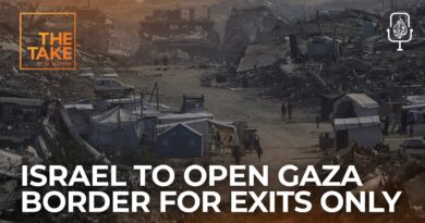 Brief: Israel says it will open Gaza border, but only to allow exits | The Take