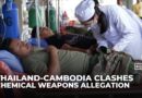 Cambodia alleges chemical injuries as Thailand steps up strikes near border