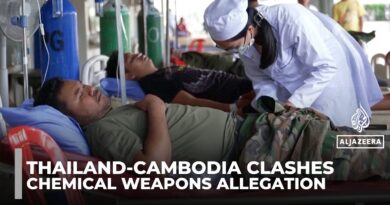 Cambodia alleges chemical injuries as Thailand steps up strikes near border
