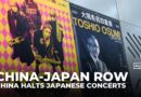 China halts Japanese concerts as diplomatic row over Taiwan escalates