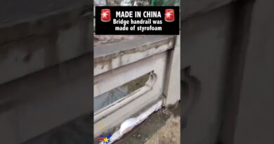 Chinese Man Discovers Bridge Made of Styrofoam