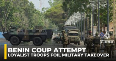 Coup attempt in Benin quelled by loyal armed forces, interior minister says