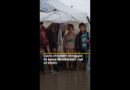 Desperate children in Gaza try to keep floodwater out of tents | AJ #shorts