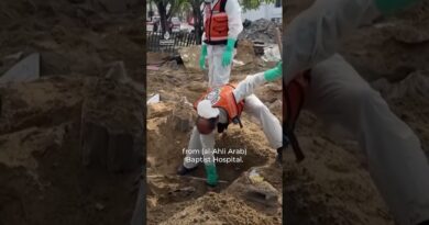 Dozens of bodies hastily buried at al-Shifa Hospital moved to graveyards | AJ #shorts