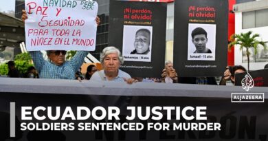 Ecuador soldiers sentenced to 34 years in prison for disappearing children