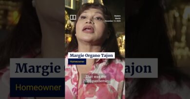 Filipino family lights up Christmas with bubble ‘snow’